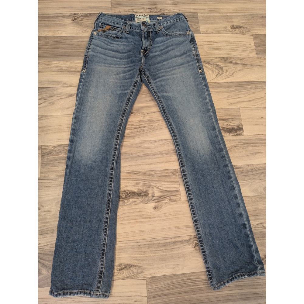 Ariat M7 Slim Fit Straight Leg Jeans Mens 32x36 Cowboy Rodeo Western Jeans